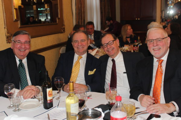 From left: Hon. Matthew D’Emic, Hon. David Vaughan, Hon. Mark Partnow and Michael Benjamin. Eagle photo by Mario Belluomo