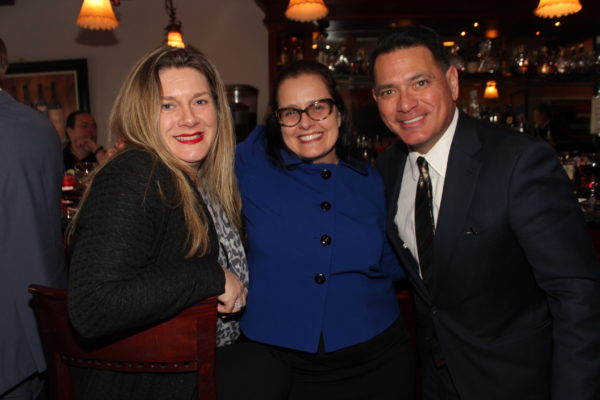From left: Mary Ann Stathopoulos, Helen Galette and Christopher Caputo. Eagle photo by Mario Belluomo
