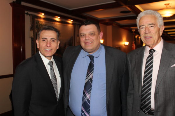 From left: Joseph Vasile, Hon. Christopher Robles and Ray Ferrier. Eagle photo by Mario Belluomo