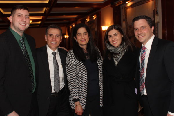 From left: Steven Bonanno, Joseph Vasile, Sara Gozo, Maria Ficalora and William Gillen. Eagle photo by Mario Belluomo