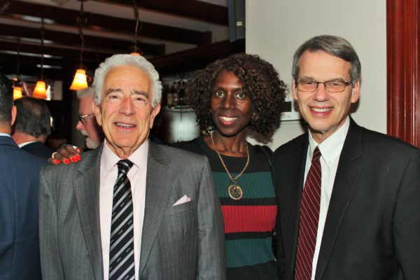 From left: Ray Ferrier, Hon. Sylvia Ash and Hon. Lawrence Knipel. Eagle photo by Mario Belluomo