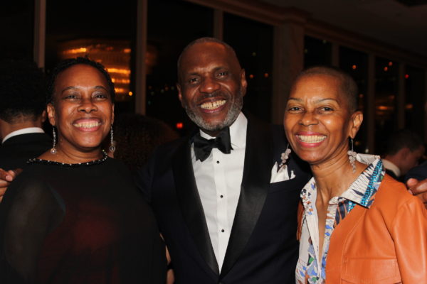 Honoree Gregory S. Watts with Hon. Wavny Toussaint (left) and Hon. Ruth Shillingford (right), president of the Judicial Friends Association. Eagle photo by Mario Belluomo