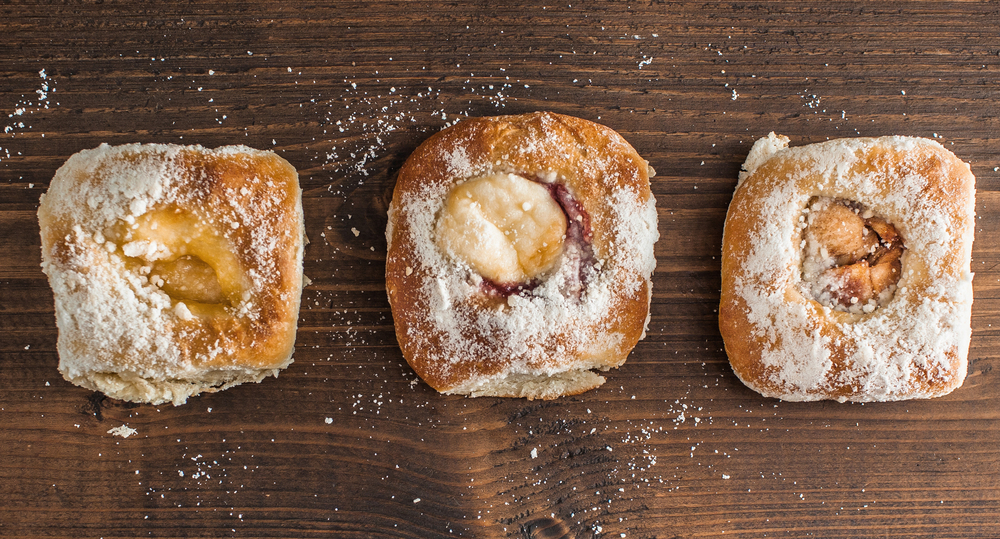 Take your pick: lemon curd, strawberry and sweet cheese, or apple. Photo courtesy of Brooklyn Kolache