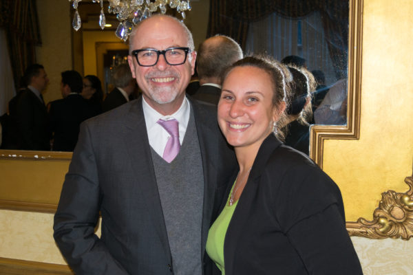 Vito A. Cannavo and Maria Aragona, president of the Confederation of Columbian Lawyers. Eagle photo by Rob Abruzzese