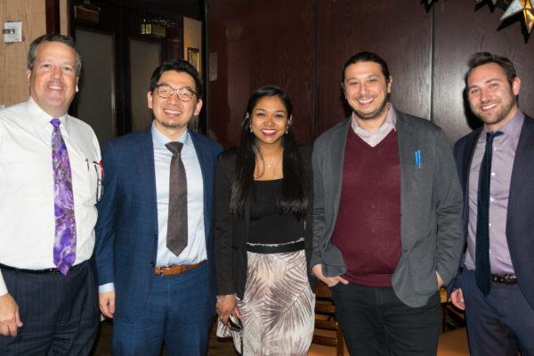 From left: Jeffrey Saltiel, Hon. Zhuo Wang, Mehjabeen S. Rahman, Vijay Kitson and Mitchell Cohen. Eagle photo by Rob Abruzzese