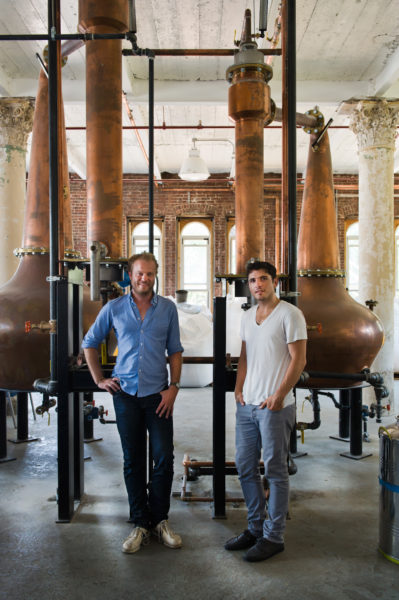 Colin Spoelman (left) and David Haskell, the founders of Kings County Distillery. Photo by Valery Rizzo