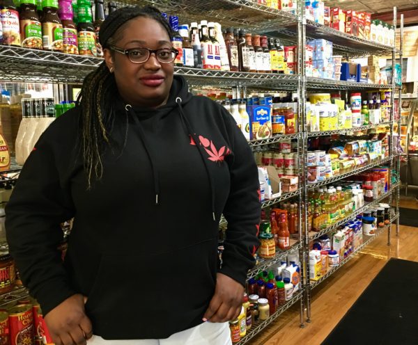 ara Brock, who works at Tony’s Market, thinks apartments planned for the Spice Factory site need to be more deeply affordable. Eagle photo by Lore Croghan