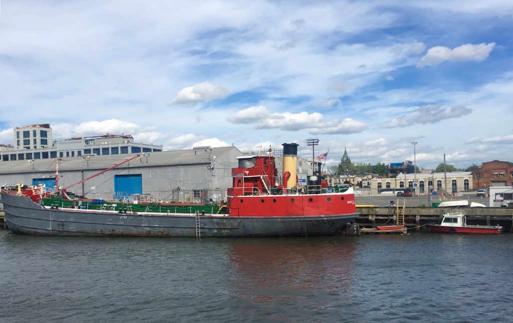 The Mary A. Whalen is a Red Hook shoreline museum and floating cultural center. Eagle photo by Lore Croghan