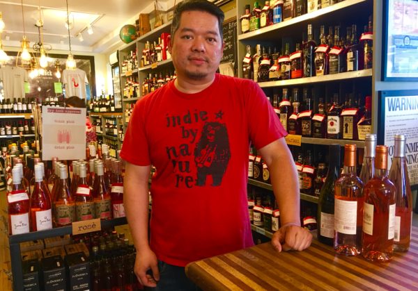 David Wu of Dry Dock Wine + Spirits thinks the new facility UPS plans to build will wreck Red Hook’s laid-back atmosphere. Eagle photo by Lore Croghan