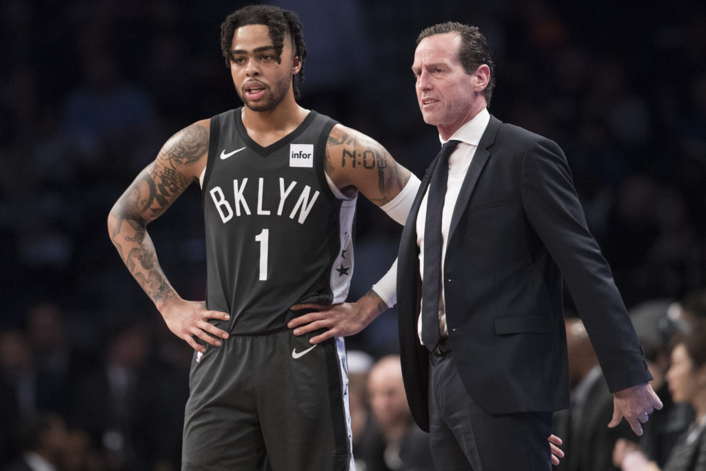 Head coach Kenny Atkinson worked wonders to help turn previously enigmatic point guard D’Angelo Russell into a bona fide All-Star this past season. The Nets will continue their player development focus as they go into this offseason, where they can sign multiple high-priced free agents, including Russell. (AP Photo/Mary Altaffer)