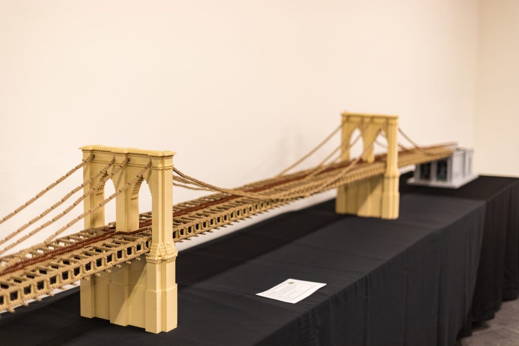 The Brooklyn Bridge is Lopes’s longest piece at nearly 17 feet long.