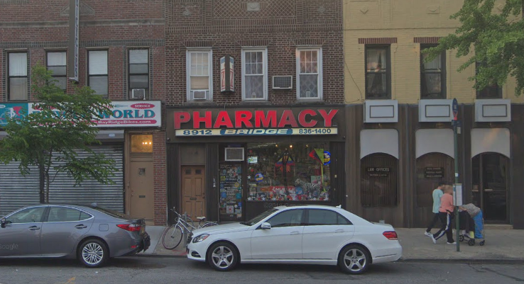 Revenue at Bridge Pharmacy is down 10 percent the past year. Image via Google Maps