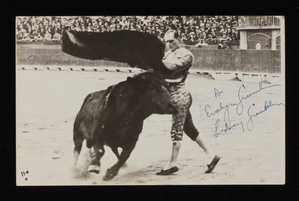 Sidney Franklin performs in a bullfight. All images courtesy of the Sidney Franklin Collection, held by the American Jewish Historical Society at the Center for Jewish History.