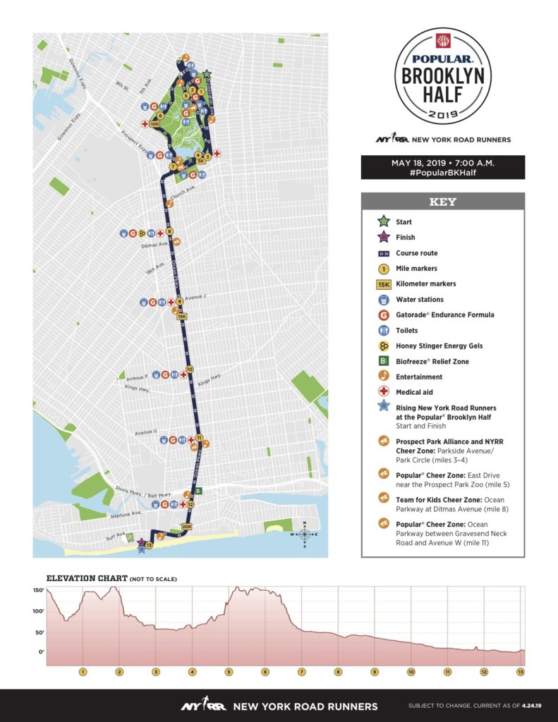 The course map. Via New York Road Runners