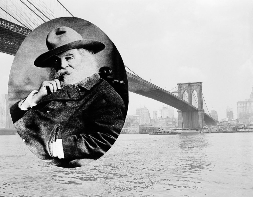 Walt Whitman, Brooklyn's most famous poet. Overlay: AP Photo Background: AP Photo/Tony Camerano