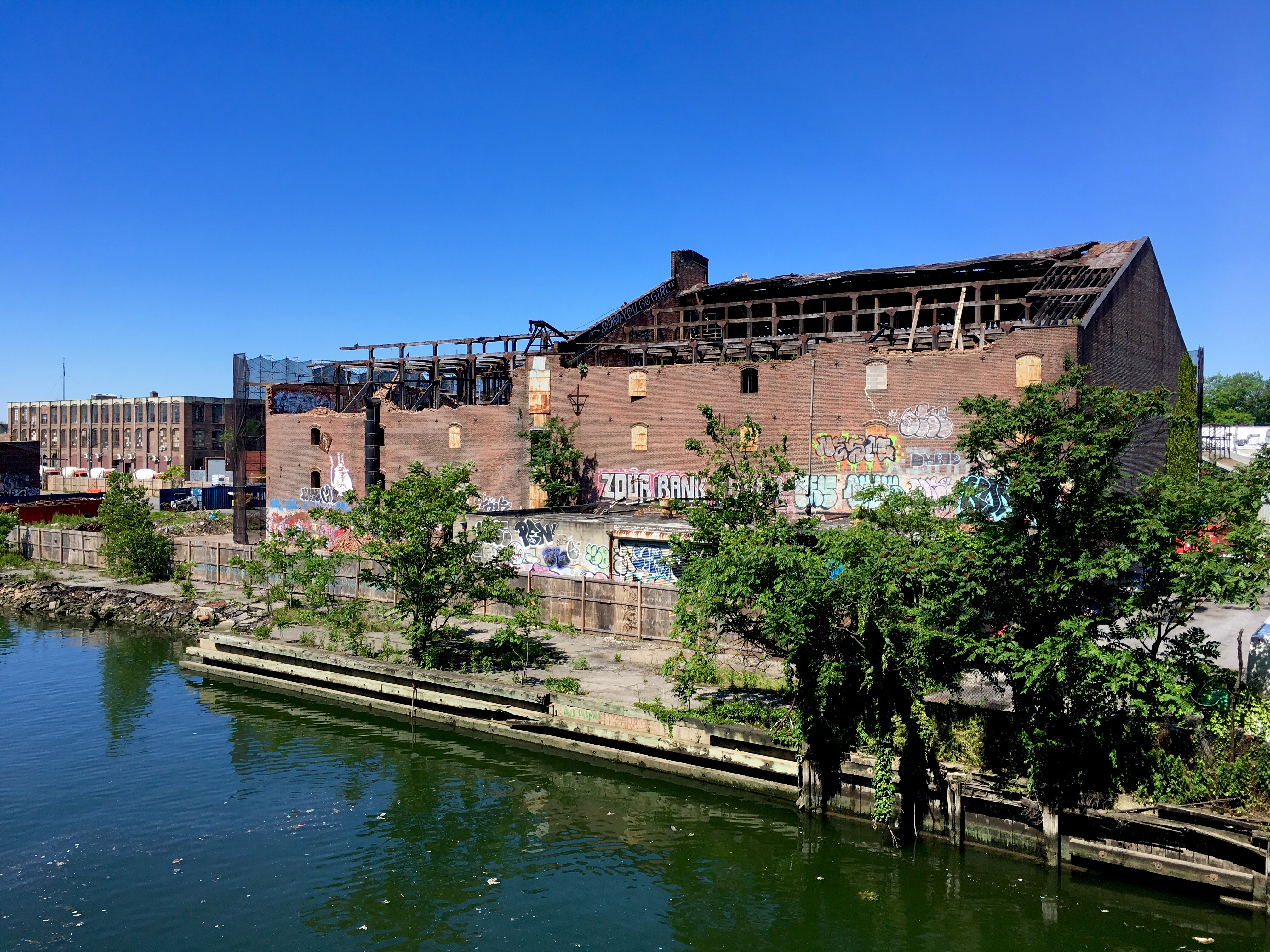 The S.W. Bowne Grain Storehouse, which is being demolished, is not being considered for landmarking. Eagle photo by Lore Croghan
