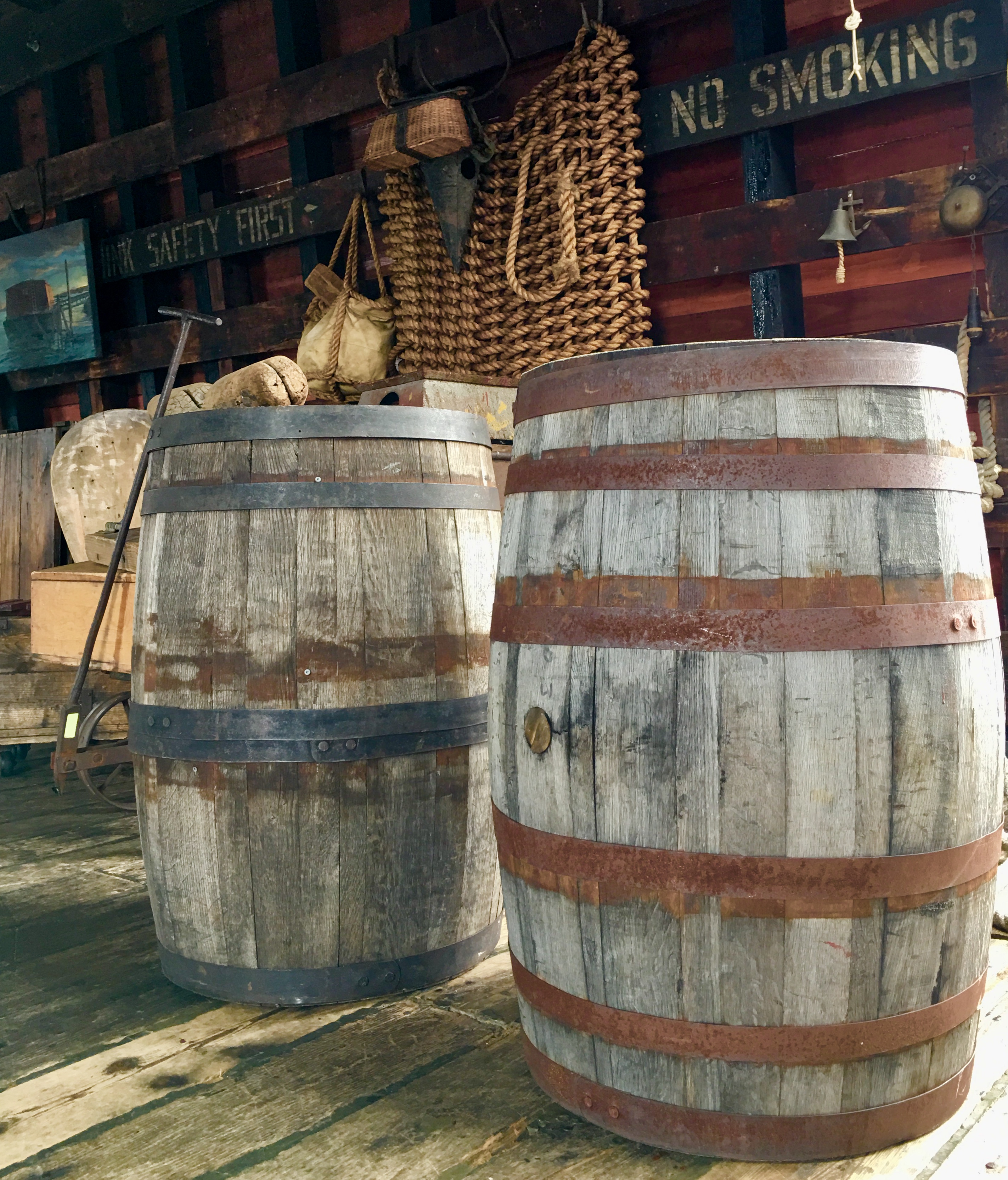 Visiting the Waterfront Museum is a barrel of fun. Eagle photo by Lore Croghan