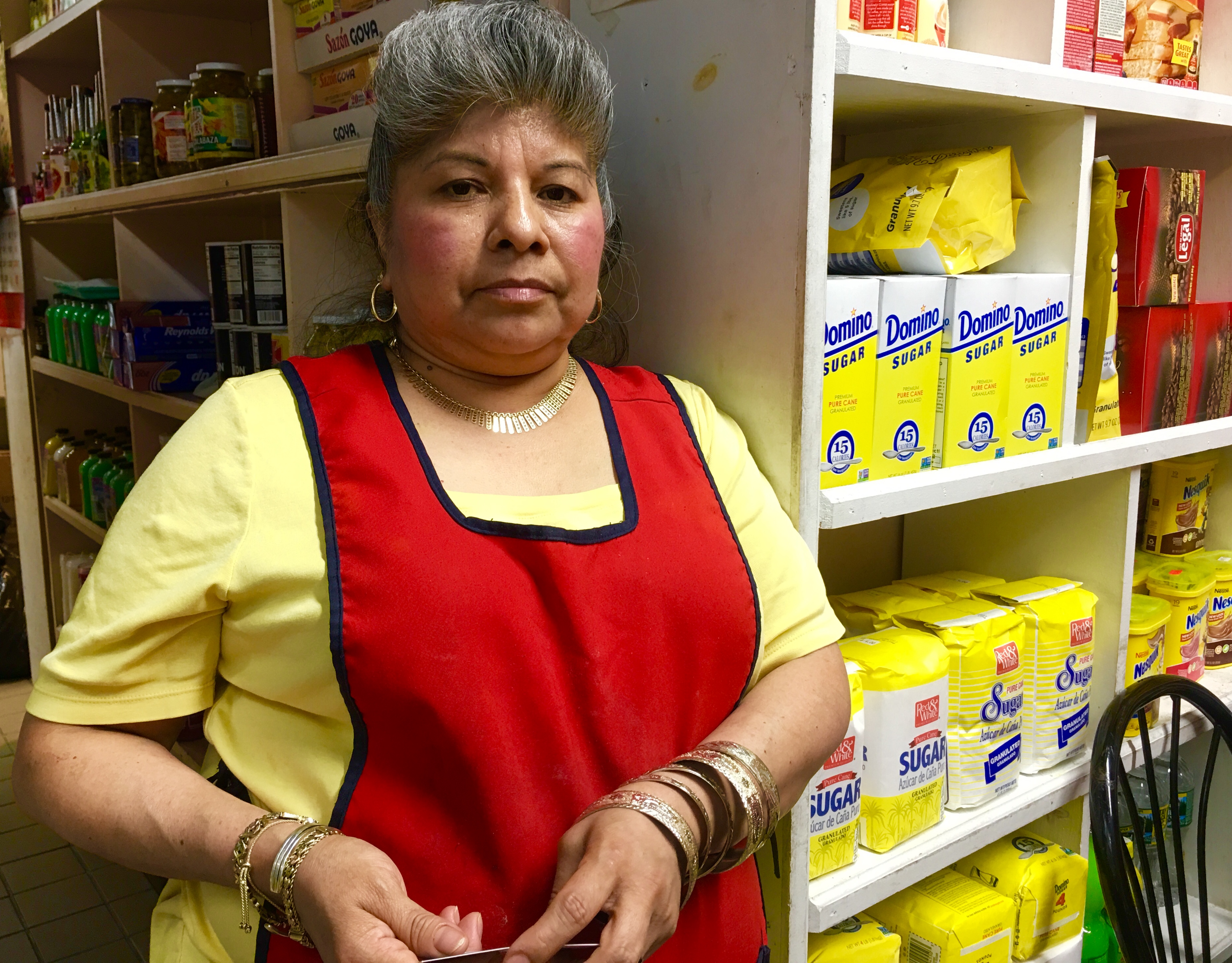 Meet Luisa Zenteno, who owns La Flor de Santa Ines, a Mexican bakery and grocery on Church Avenue. Eagle photo by Lore Croghan