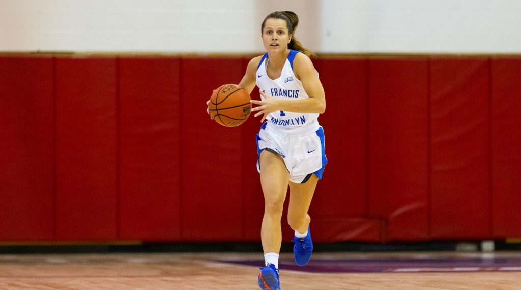 Former SFC Brooklyn guard and team captain Amy O’Neill will now be playing professional women’s basketball in her native Australia, the Downtown school announced earlier this week. Photo courtesy of SFC Brooklyn Athletics