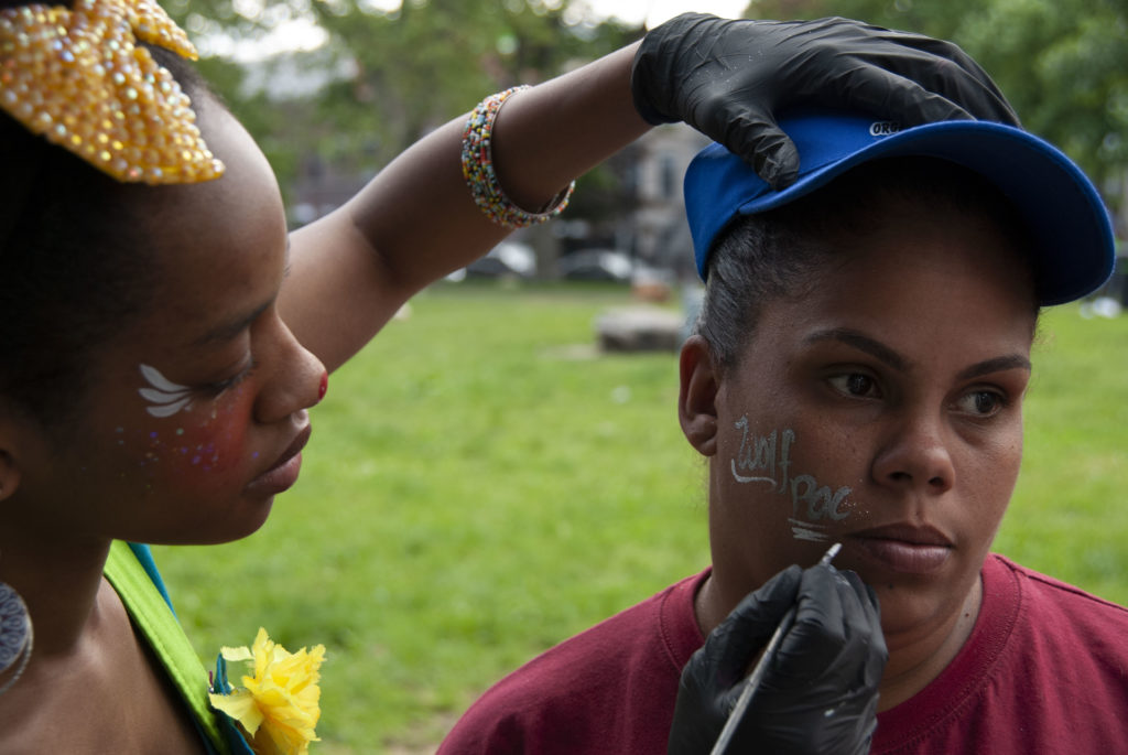The parade ended with face-painting, food and more. Eagle photo by Jeffery Harrell