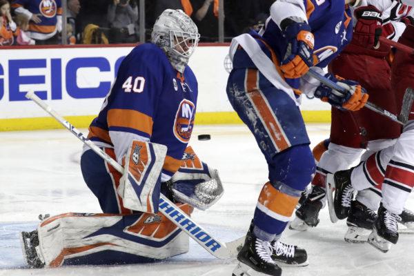 Robin Lehner led the Islanders to the best defensive improvement in modern NHL history last season. Now, the pending free agent could be headed elsewhere if the team doesn’t bring him back before the July 1 deadline. (AP Photo/Julio Cortez)