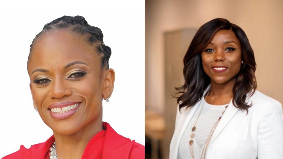 Monique Chandler-Waterman (left) and Farah Louis (right) are the two frontrunners in the June 25 election. Photos via the candidates' campaigns.