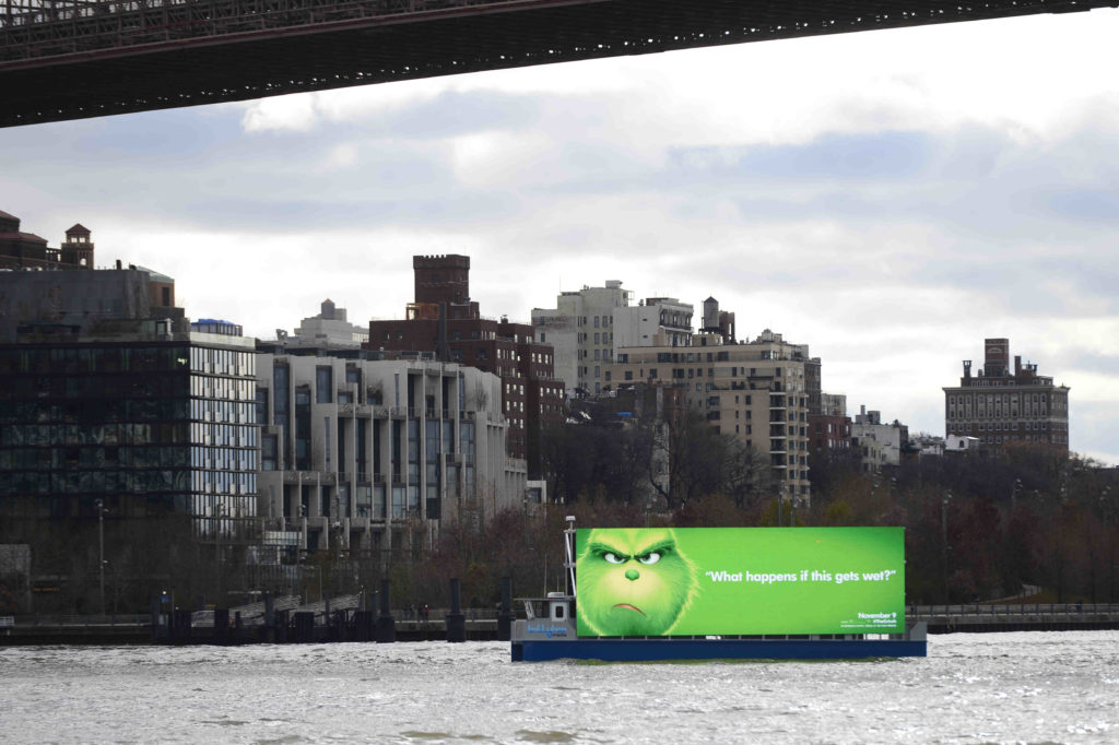 A bill passed by the State Senate would create a statewide ban on any floating digital billboards. Eagle file photo by Todd Maisel