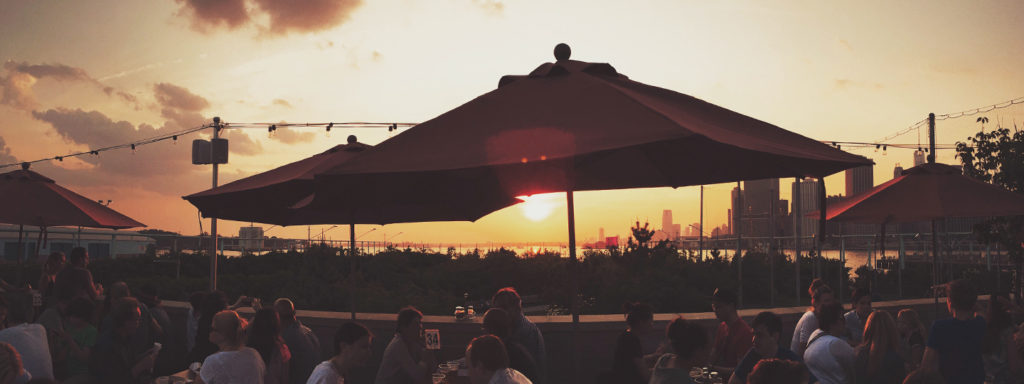 A sunset seen from Fornino's rooftop deck. Photo courtesy of Fornino