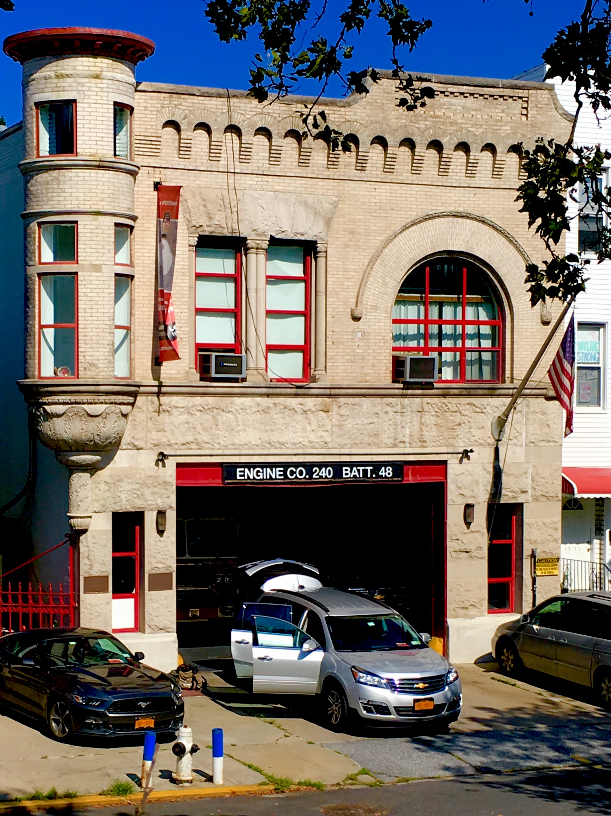 This is Windsor Terrace’s landmarked firehouse. Eagle photo by Lore Croghan
