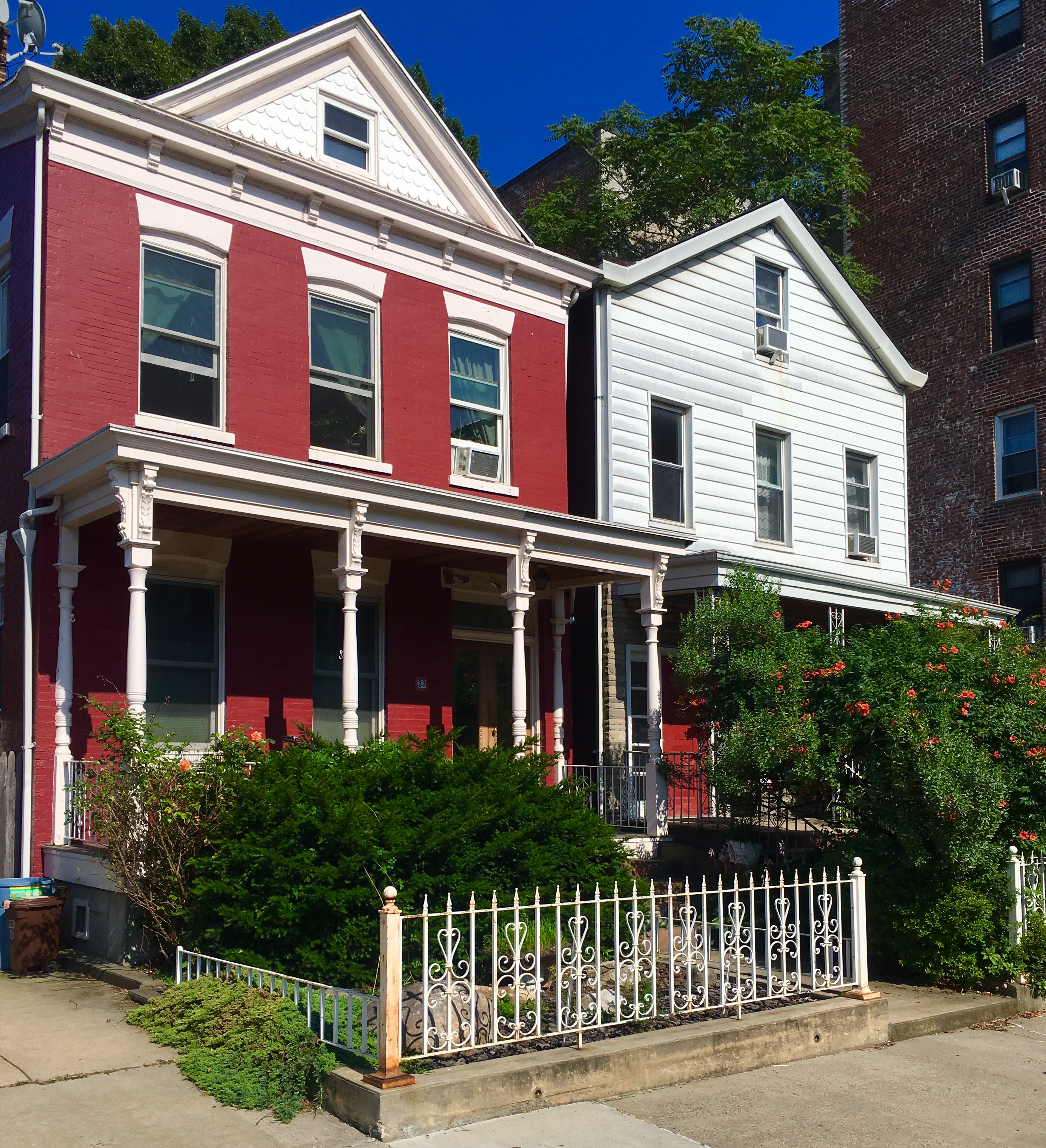 You can find these pretty porches on East 7th Street. Eagle photo by Lore Croghan
