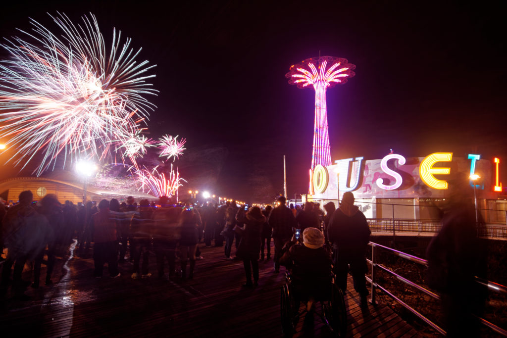 Fireworks in Coney Island. Photo by Jim McDonnell