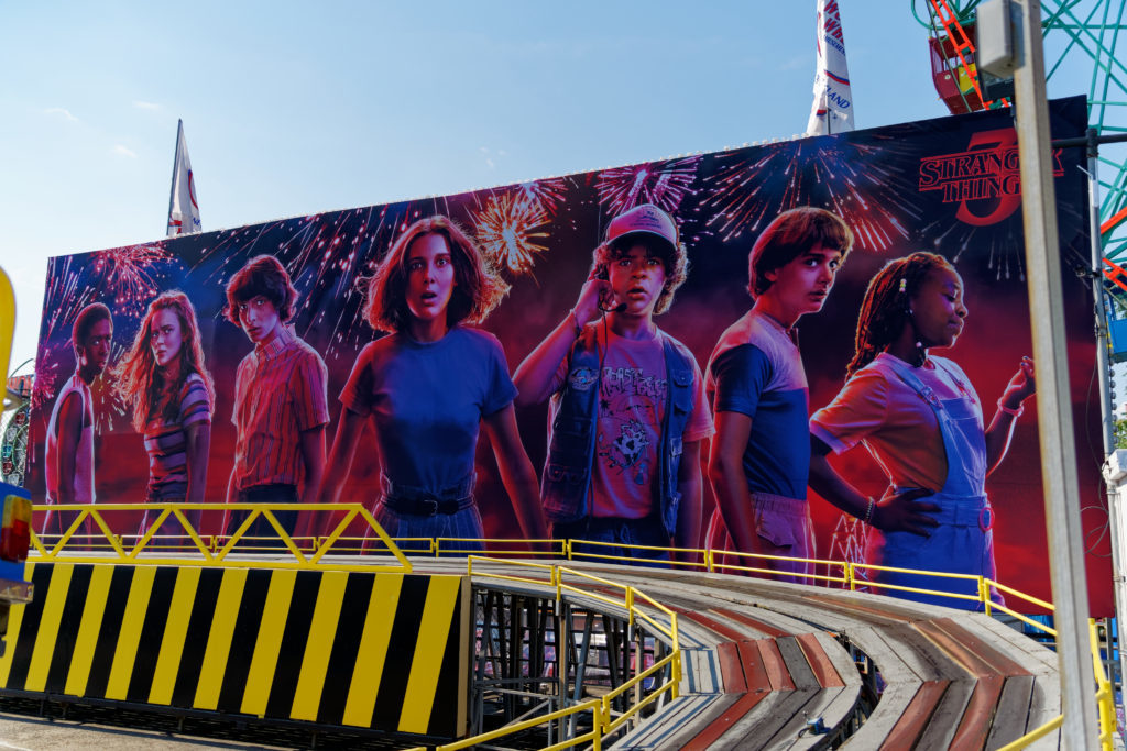 Coney Island was transformed into Upside Down from Netflix-hit series "Stranger Things." Photo courtesy of Deno’s Wonder Wheel Park