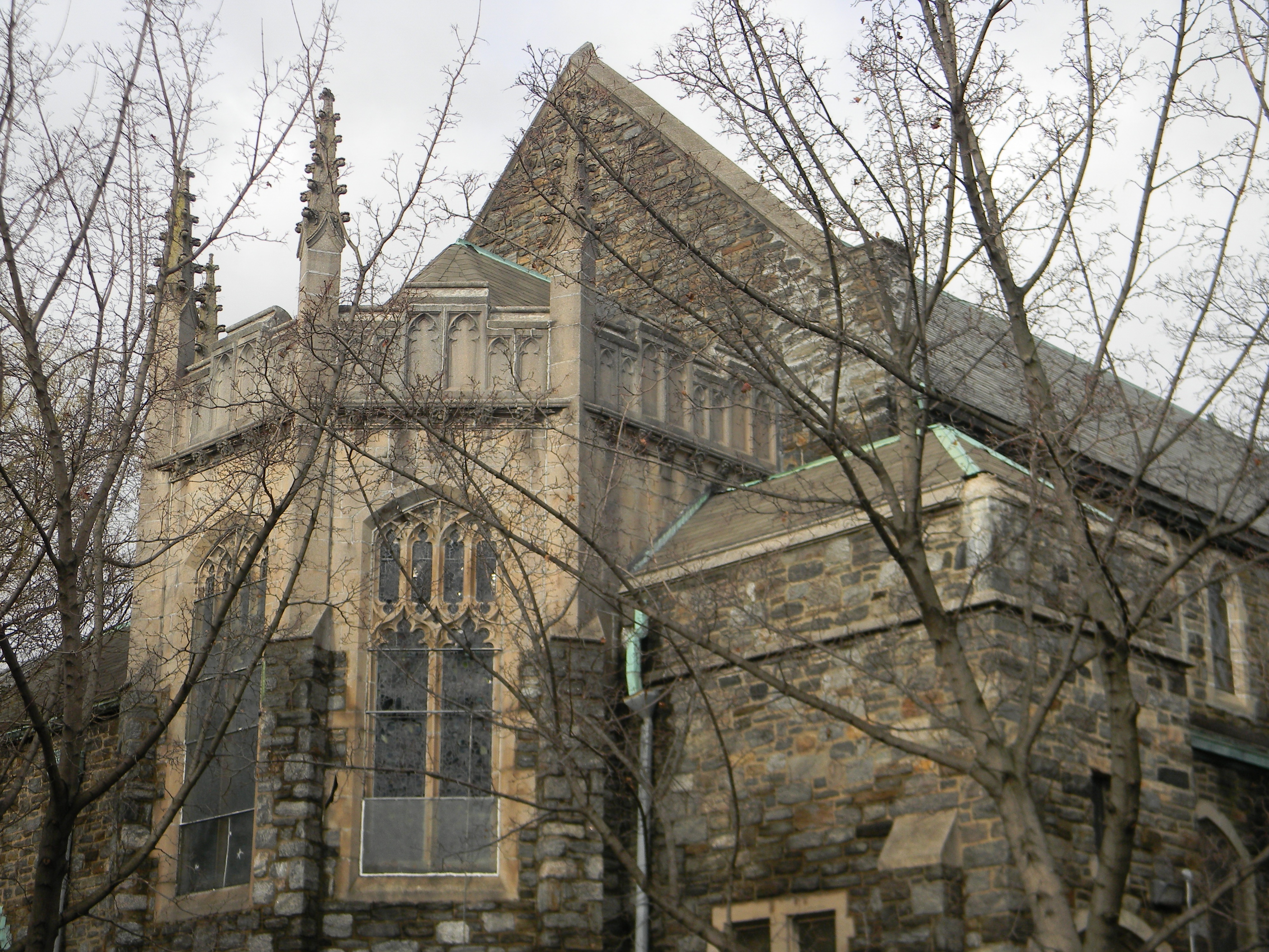 Here’s an up-close look at some details of Flatbush Presbyterian Church’s facade. Photo courtesy of Respect Brooklyn