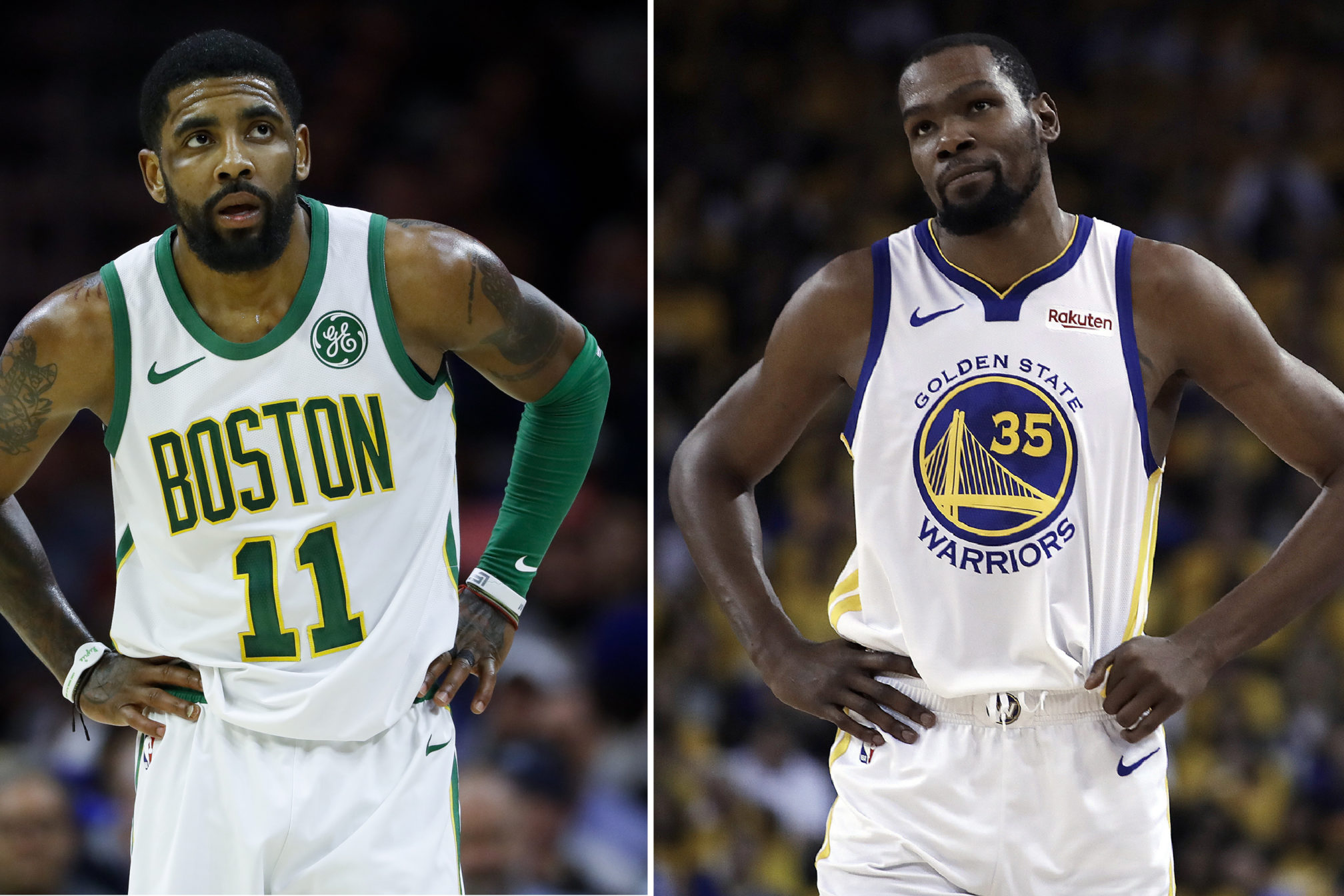 Both Kyrie Irving and Kevin Durant are headed to Brooklyn after Nets general manager Sean Marks was able to lure both to our fair borough via free agency after his massive rebuilding project at Barclays Center. (AP Photo/File)