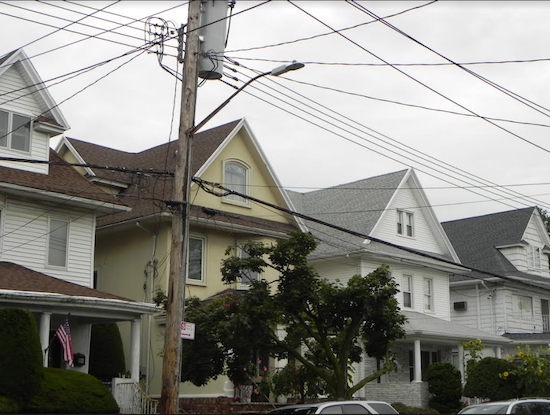 Dyker Heights is one of several Brooklyn neighborhoods that have overhead electrical wires and have experienced service disruptions. Photo by Paula Katinas