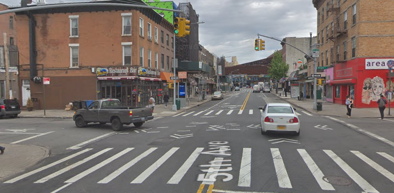 Fifth Avenue and Bergen Avenue. Photo courtesy of Google Maps