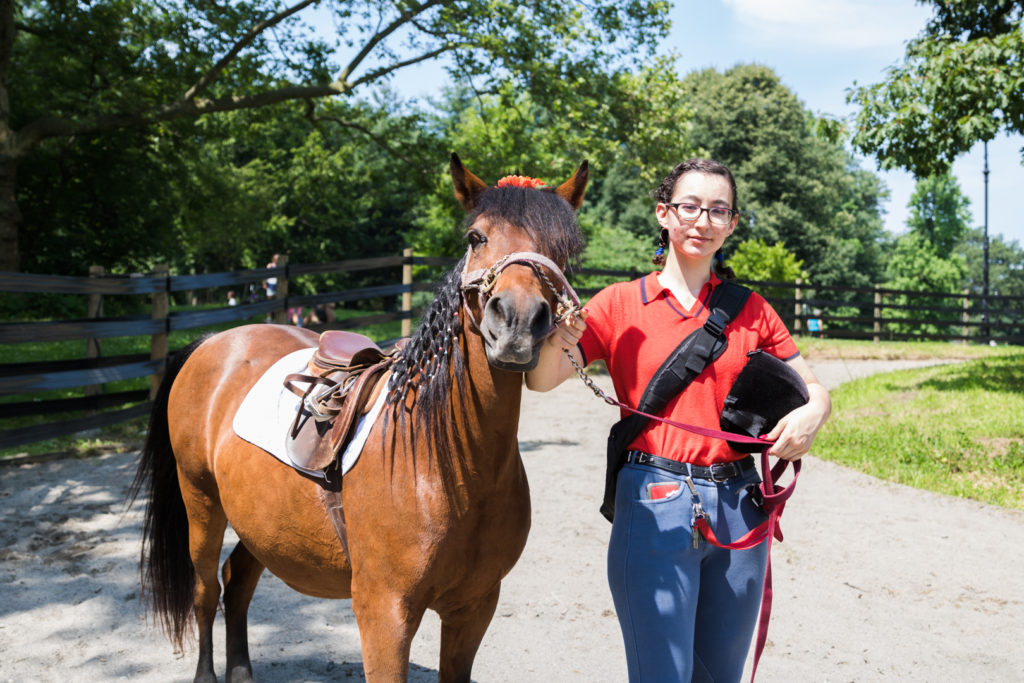John Quadrozzi Jr.’s daughter, Xiana. Quadrozzi said the undertaking of the park’s equestrian culture is for her. Eagle photo by Paul Frangipane