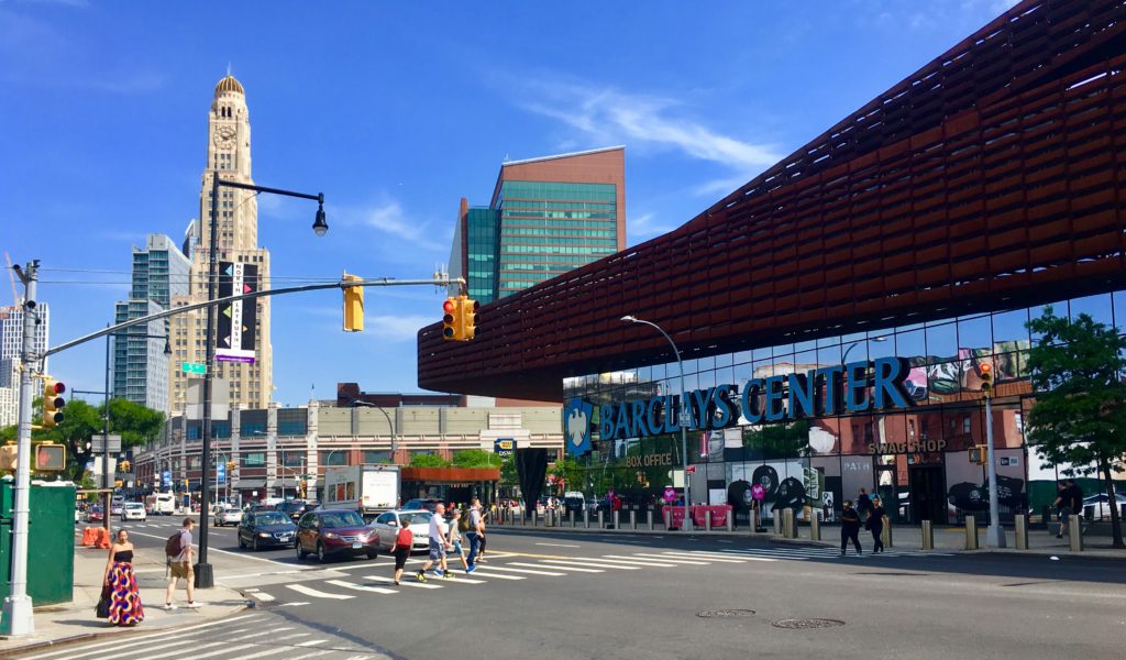 Here is Barclays Center, the best-known building in the Atlantic Yards/Pacific Park complex. Eagle photo by Lore Croghan