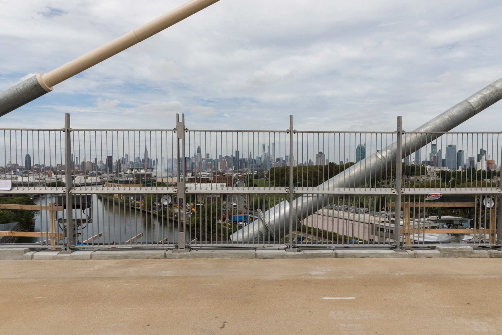 The Brooklyn-bound span of the bridge sports a 20-foot-wide walkway and bikeway. Eagle photo by Paul Frangipane