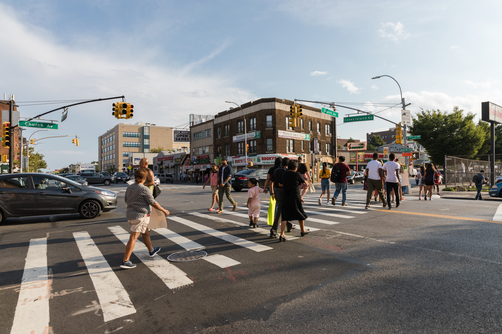 The intersection of Coney Island and Church avenues in Kensington. Eagle photo by Paul Frangipane