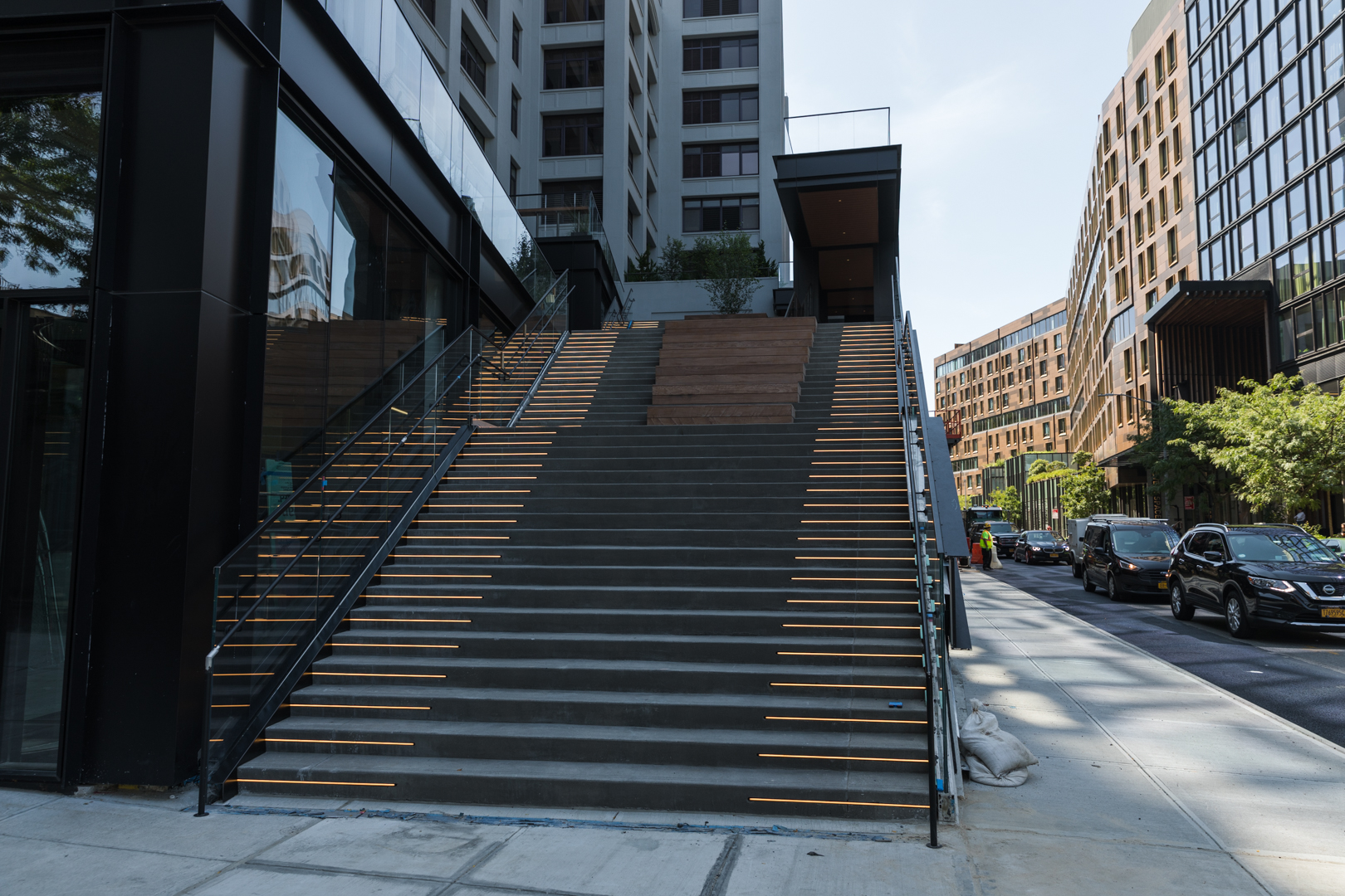 This staircase connects the Panorama complex to Furman Street. Eagle photo by Paul Frangipane