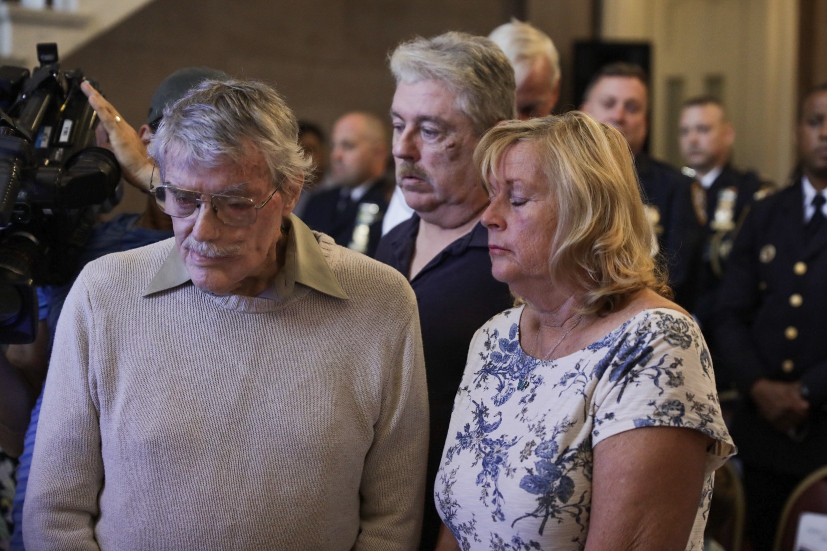 The family of NYPD Officer Diane Halbran, who died from 9/11-related cancer. Eagle photo by Paul Frangipane