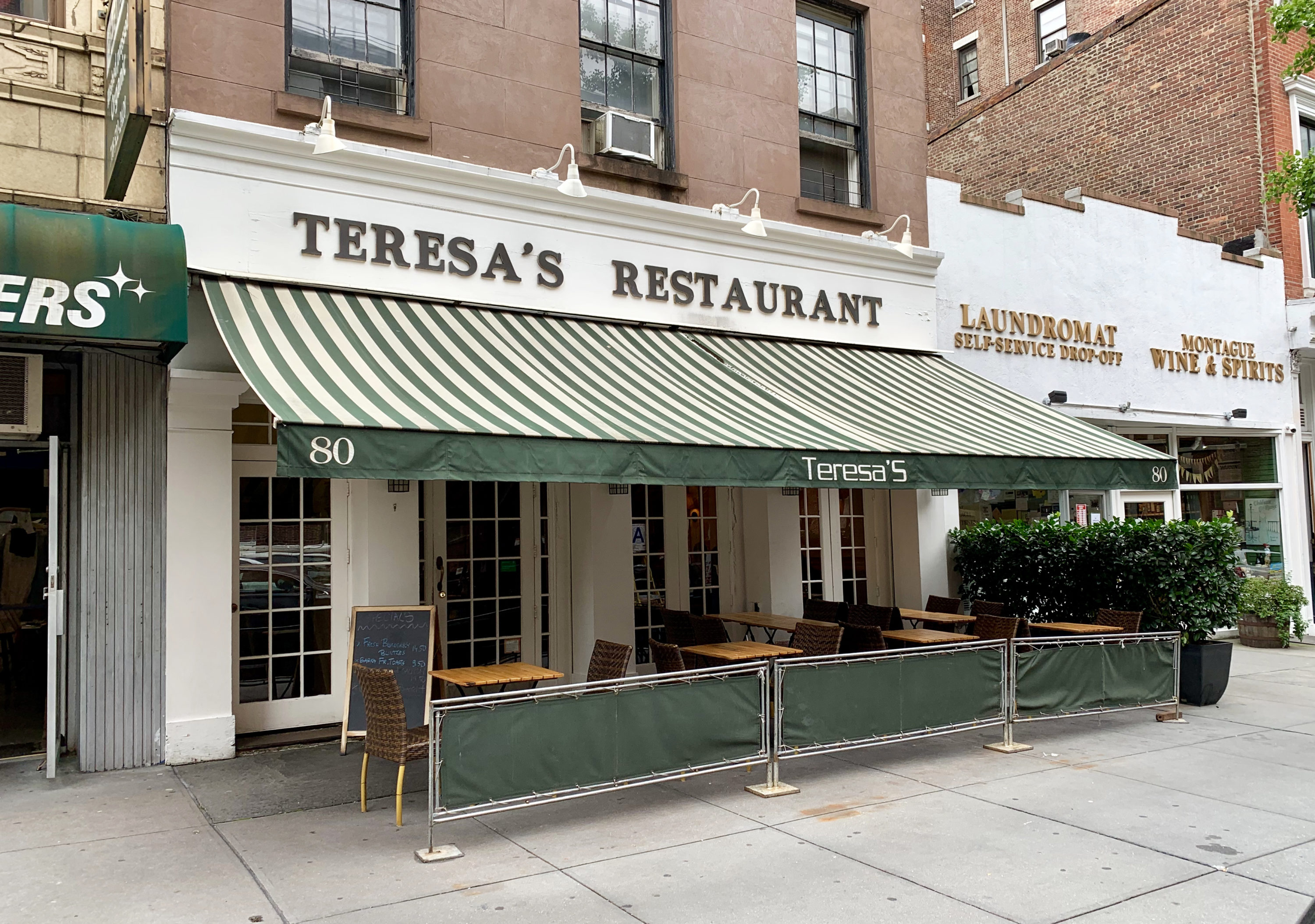 Teresa’s Restaurant, at 80 Montague St. in Brooklyn Heights. Eagle photo by Mary Frost