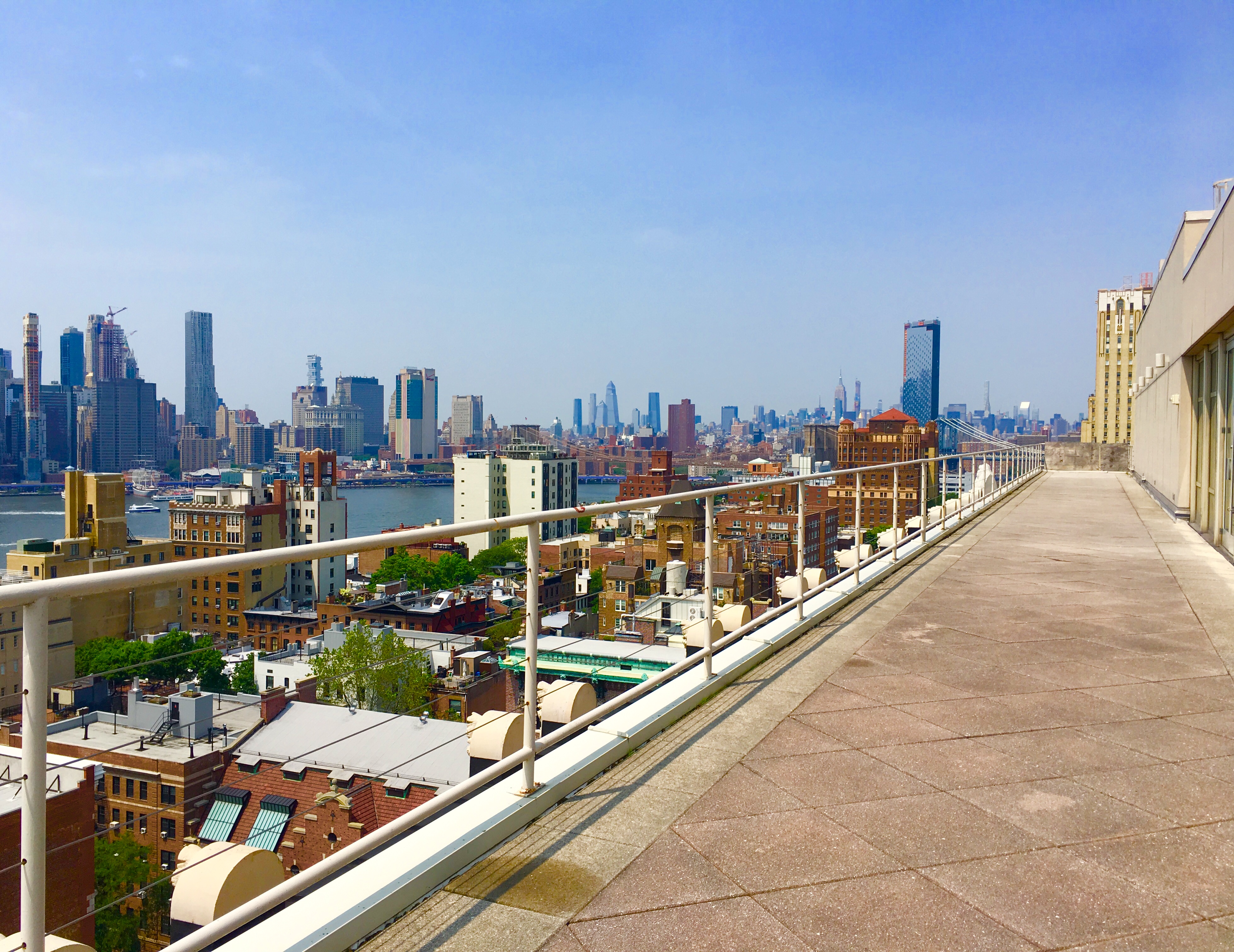 The Hotel Bossert’s 140-foot terrace has an epic view of Brooklyn Heights and Manhattan. Eagle file photo by Lore Croghan