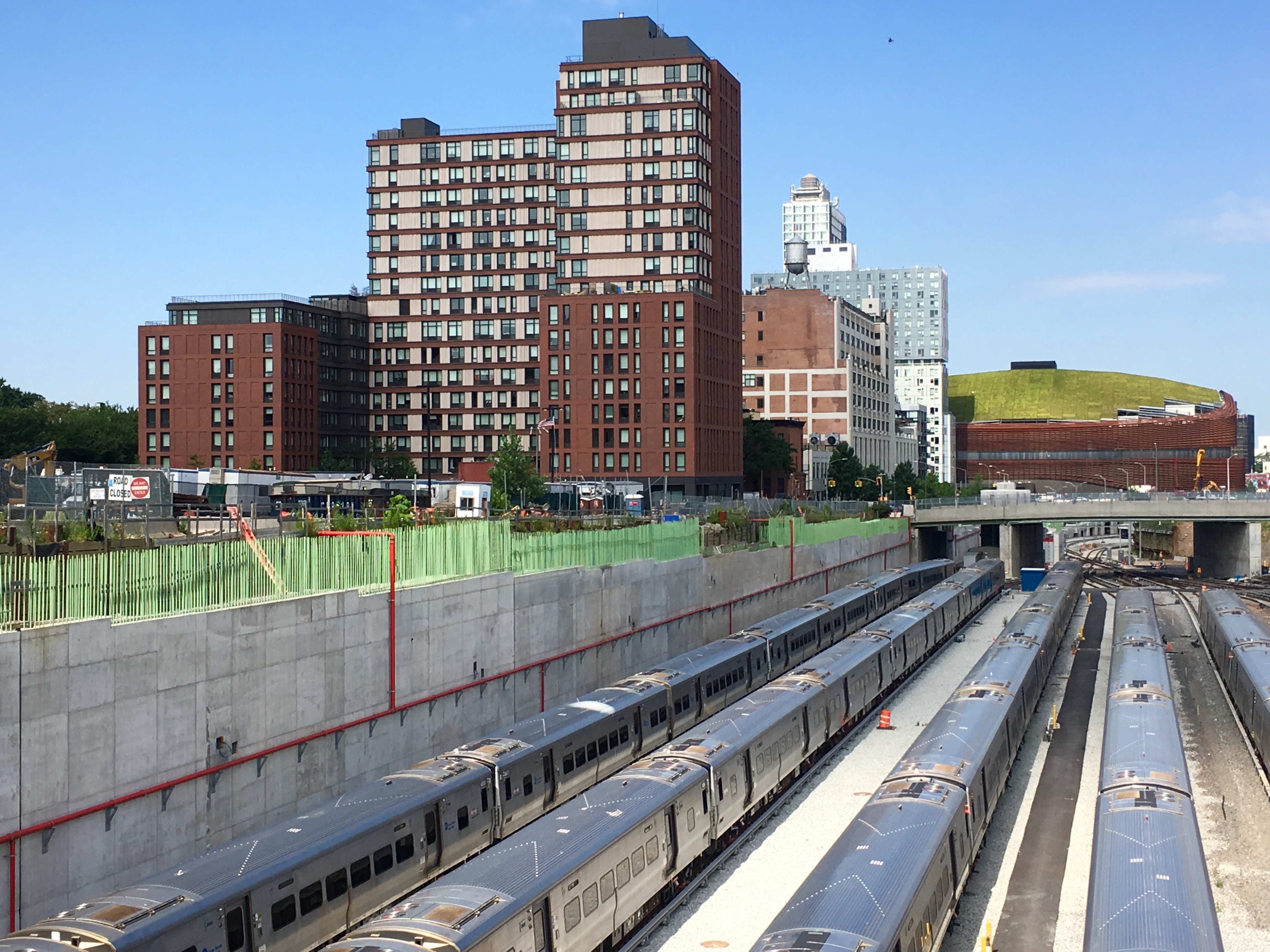 Greenland Forest City Partners plans to start constructing a platform over the Long Island Rail Road train yards in 2020. Eagle file photo by Lore Croghan