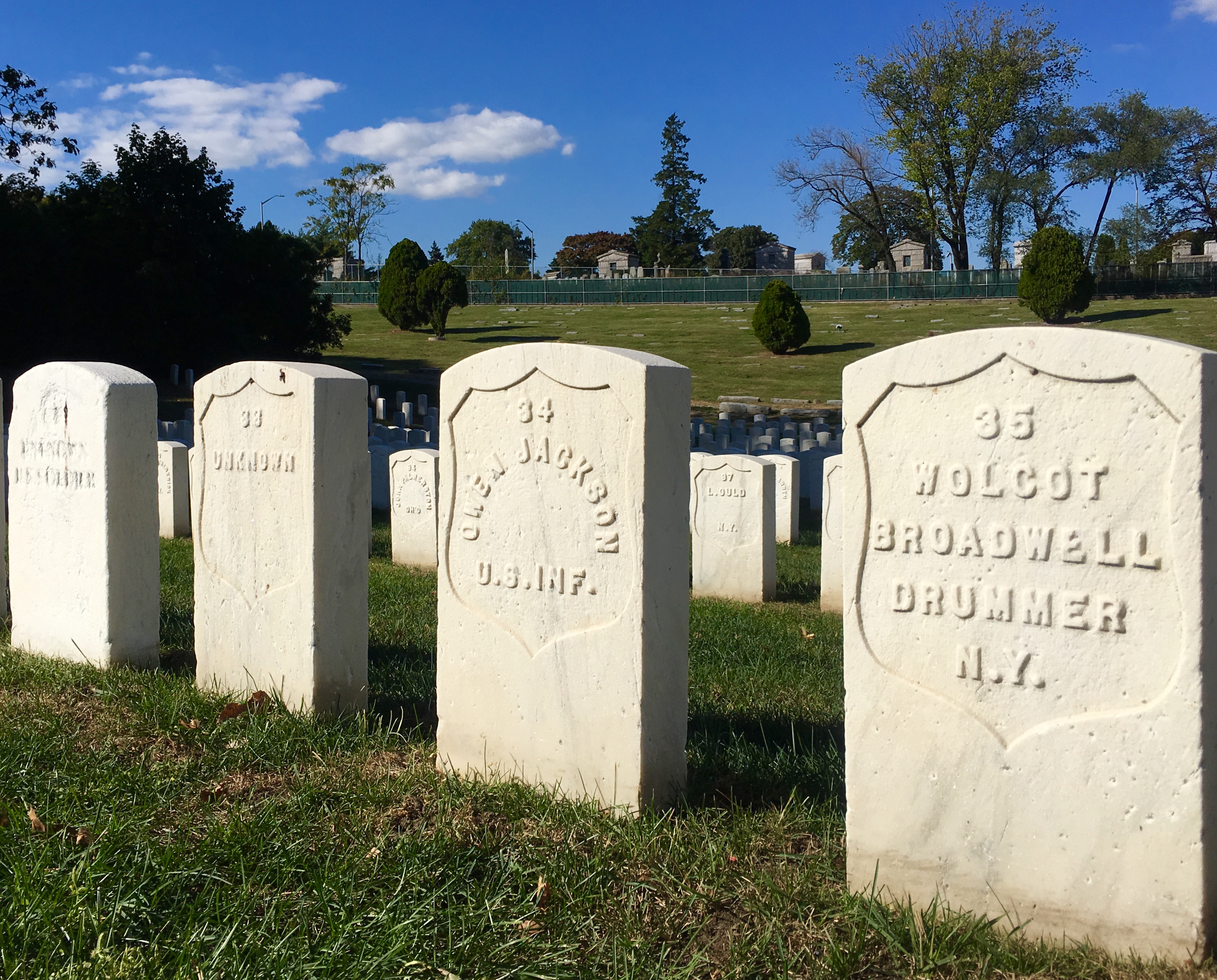 A section of Cypress Hills Cemetery is a National Cemetery where soldiers from the Civil War are buried. Eagle photo by Lore Croghan