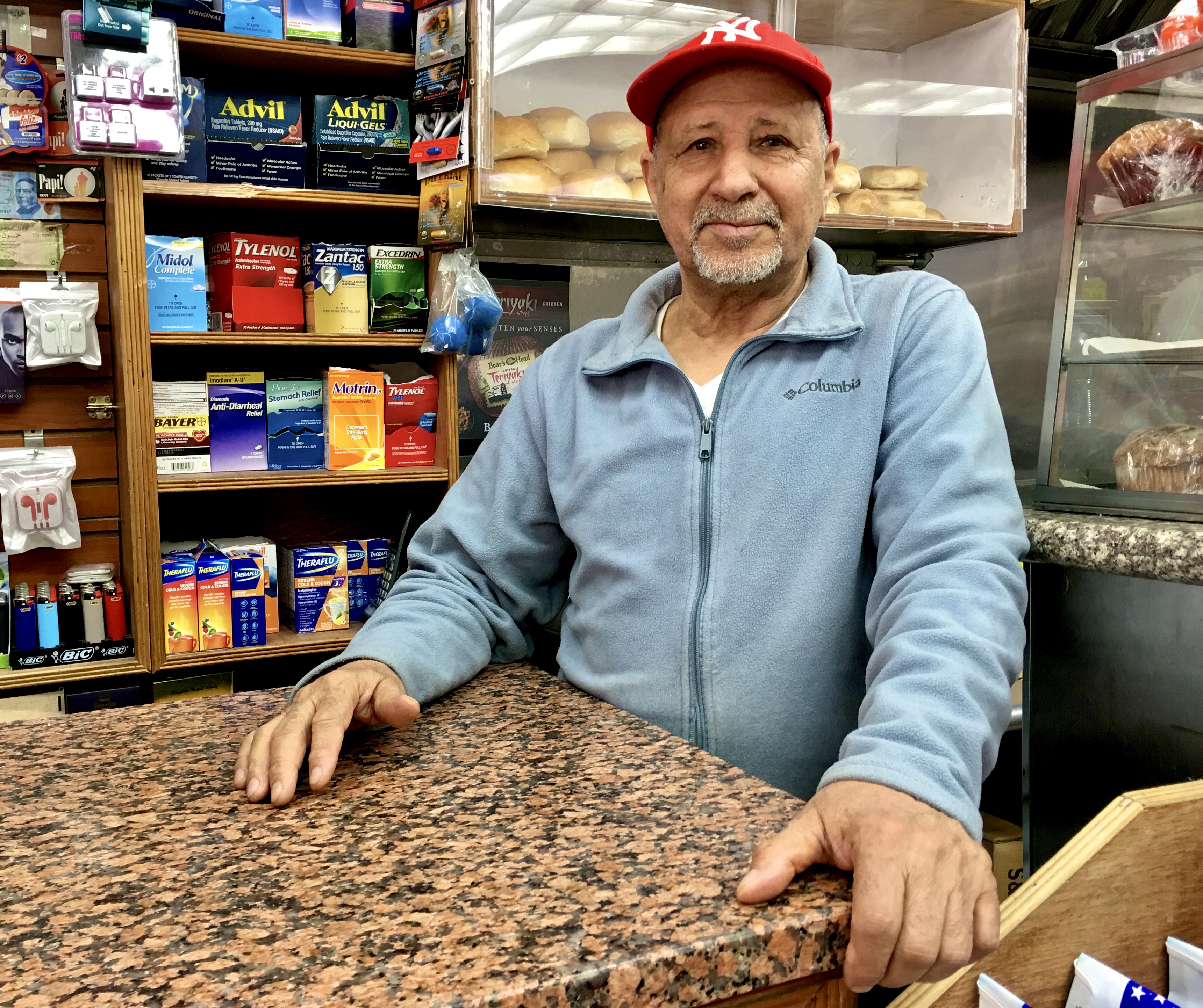 Kaid Alomari says his shop, Azzan Deli Grocery, lost money the day of the water-main break. Photo: Lore Croghan/Brooklyn Eagle