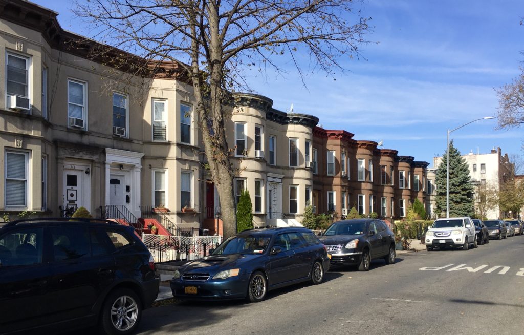 Residents of this East 25th Street block in Flatbush want the Landmarks Preservation Commission to turn it into a historic district. Photo: Lore Croghan/Brooklyn Eagle