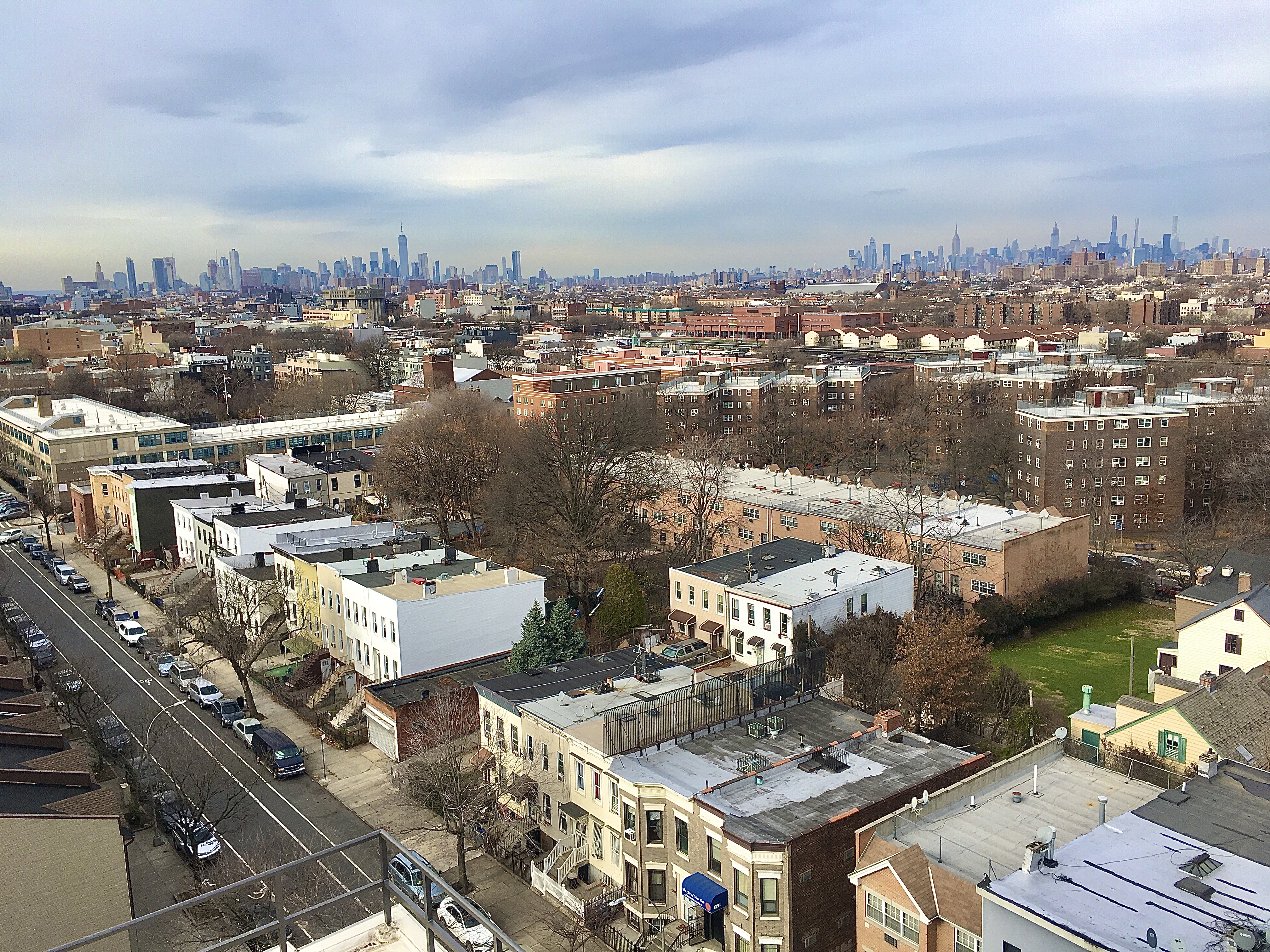 Here are the Manhattan skyline and Crown Heights as seen from Brooklyn Center. Photo: Lore Croghan/Brooklyn Eagle