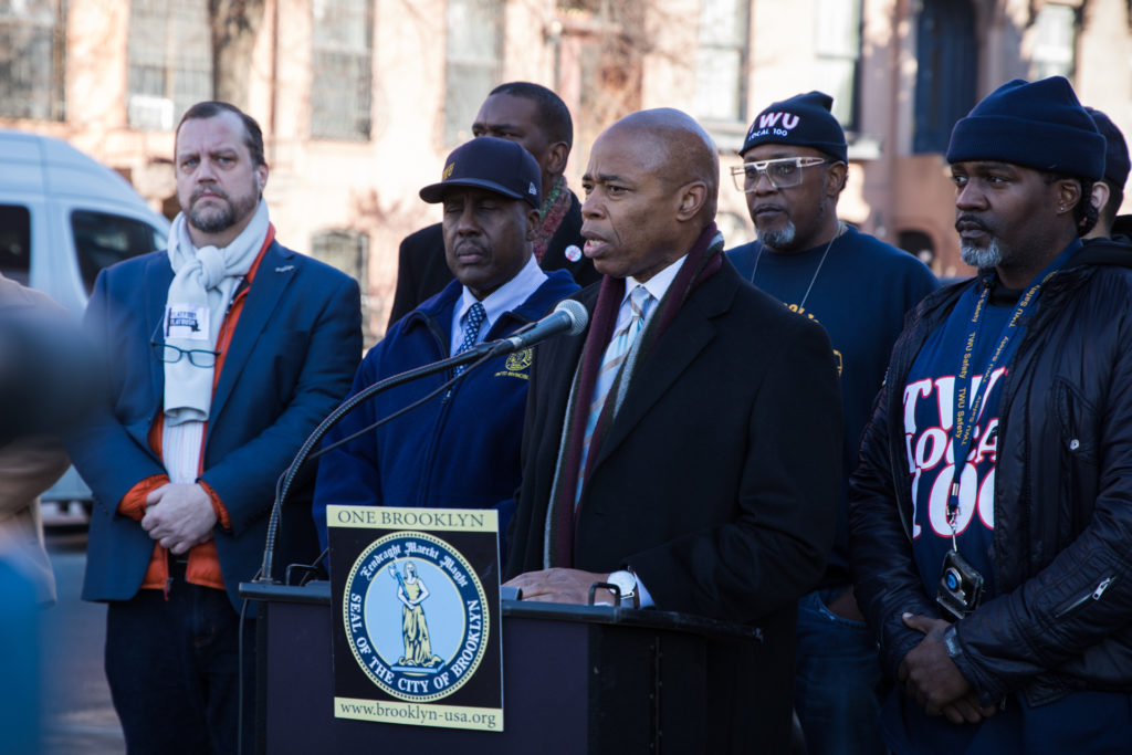 Borough President Eric Adams called for increased safety measures in subway stations after there was a shooting inside the 7th Avenue B/Q train station in Park Slope. Photo: Paul Frangipane/Brooklyn Eagle